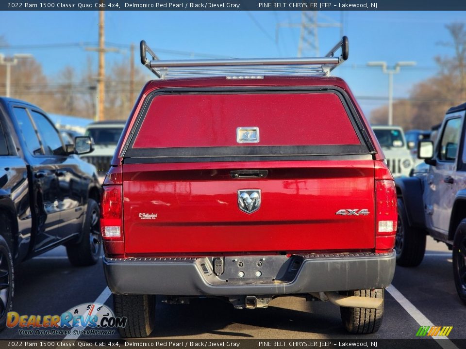 2022 Ram 1500 Classic Quad Cab 4x4 Delmonico Red Pearl / Black/Diesel Gray Photo #8