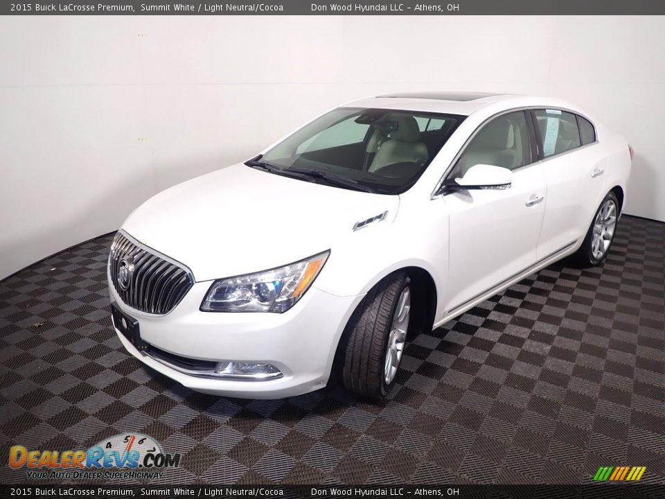 2015 Buick LaCrosse Premium Summit White / Light Neutral/Cocoa Photo #10