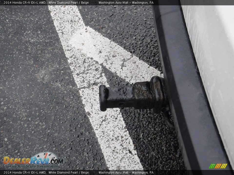 2014 Honda CR-V EX-L AWD White Diamond Pearl / Beige Photo #10