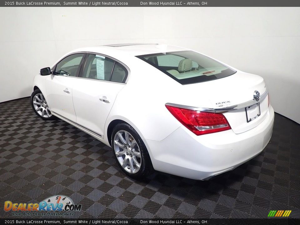 2015 Buick LaCrosse Premium Summit White / Light Neutral/Cocoa Photo #12