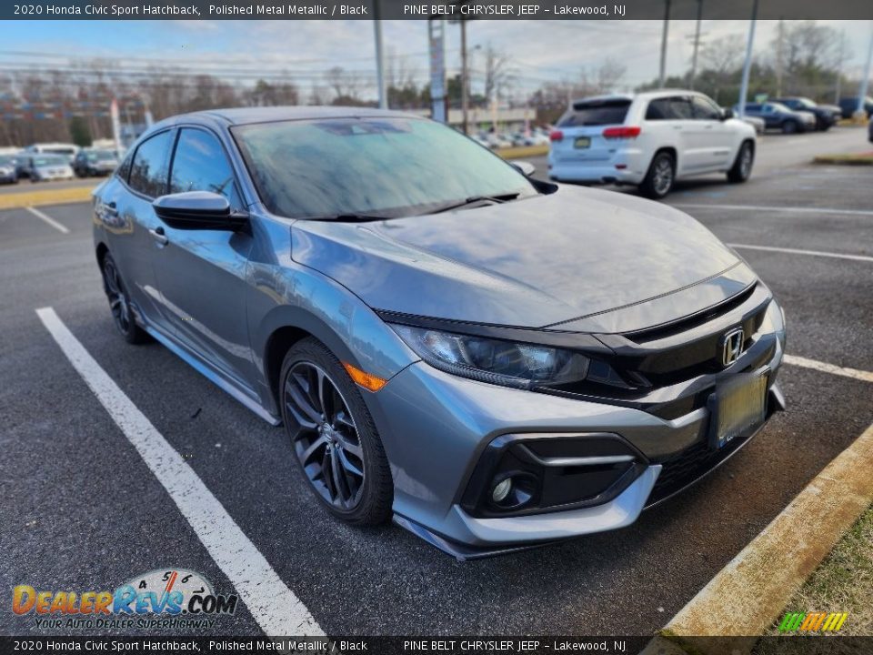 2020 Honda Civic Sport Hatchback Polished Metal Metallic / Black Photo #3