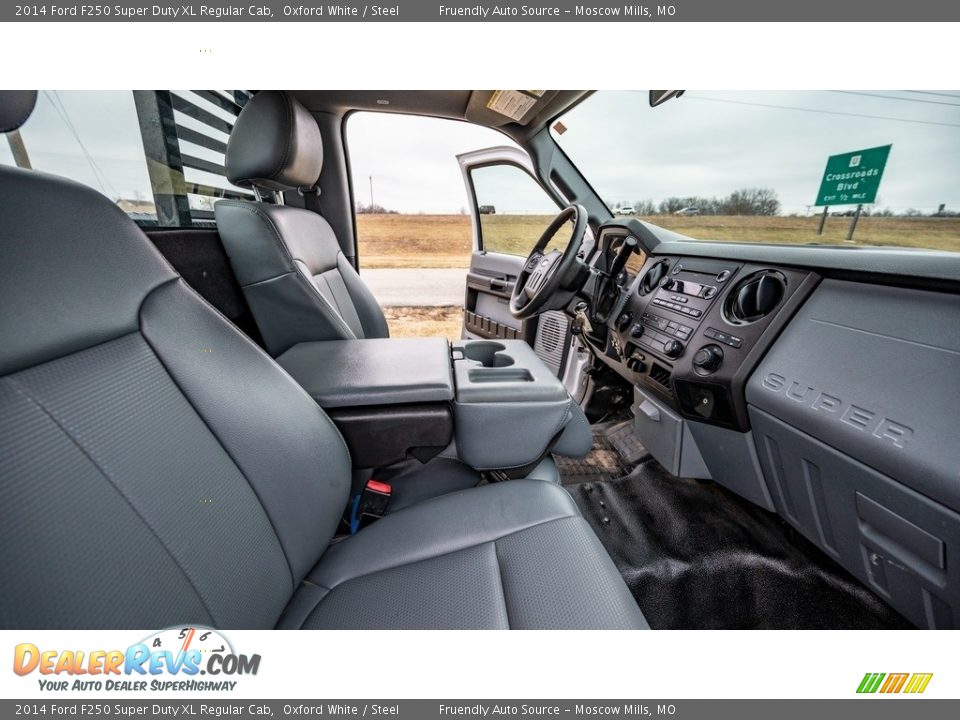 2014 Ford F250 Super Duty XL Regular Cab Oxford White / Steel Photo #15