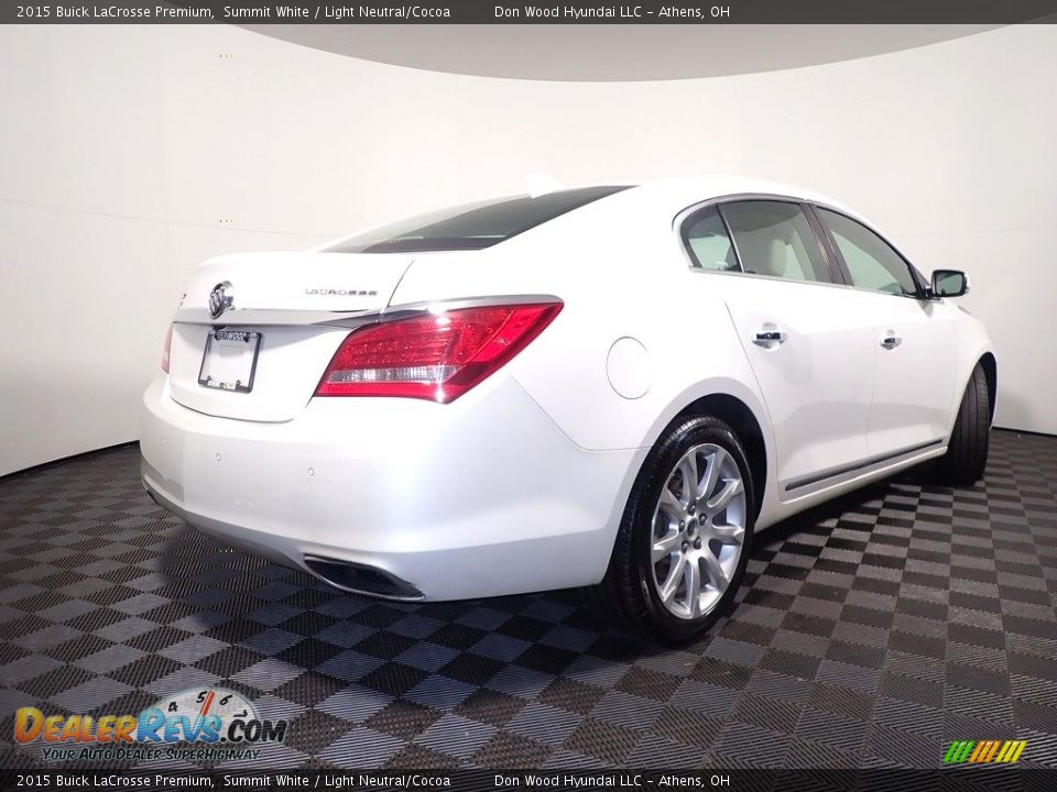 2015 Buick LaCrosse Premium Summit White / Light Neutral/Cocoa Photo #16