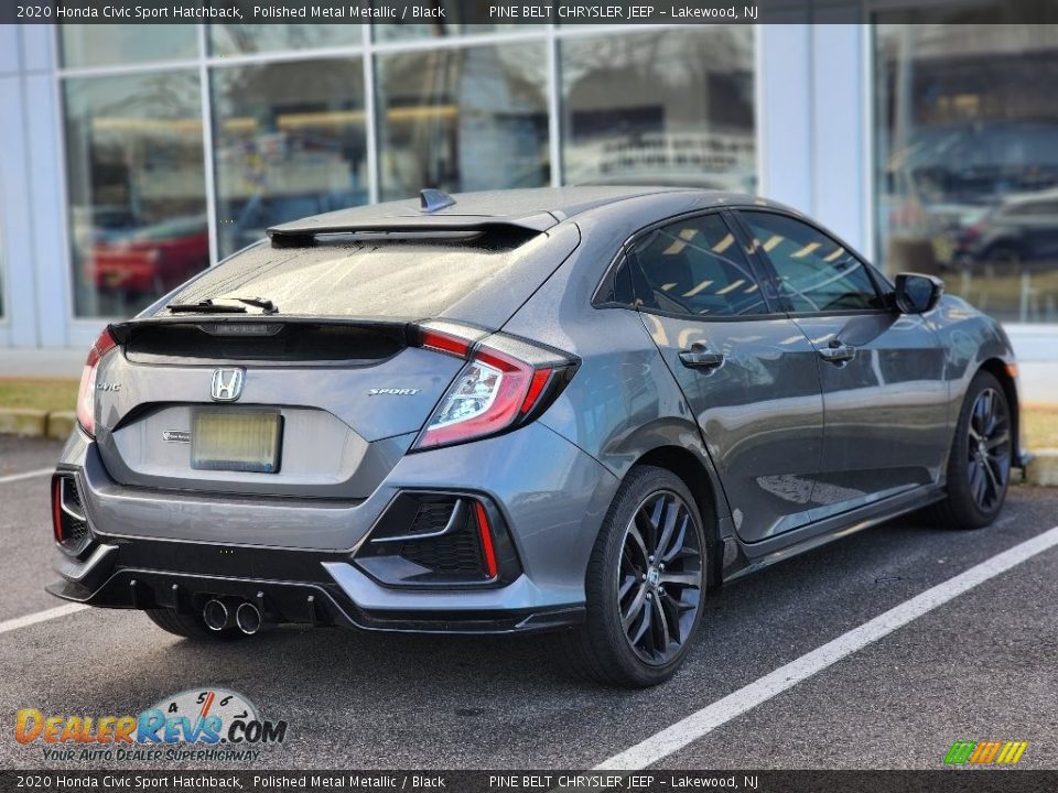 2020 Honda Civic Sport Hatchback Polished Metal Metallic / Black Photo #6