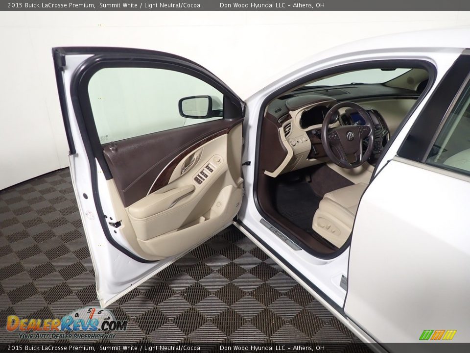 2015 Buick LaCrosse Premium Summit White / Light Neutral/Cocoa Photo #18