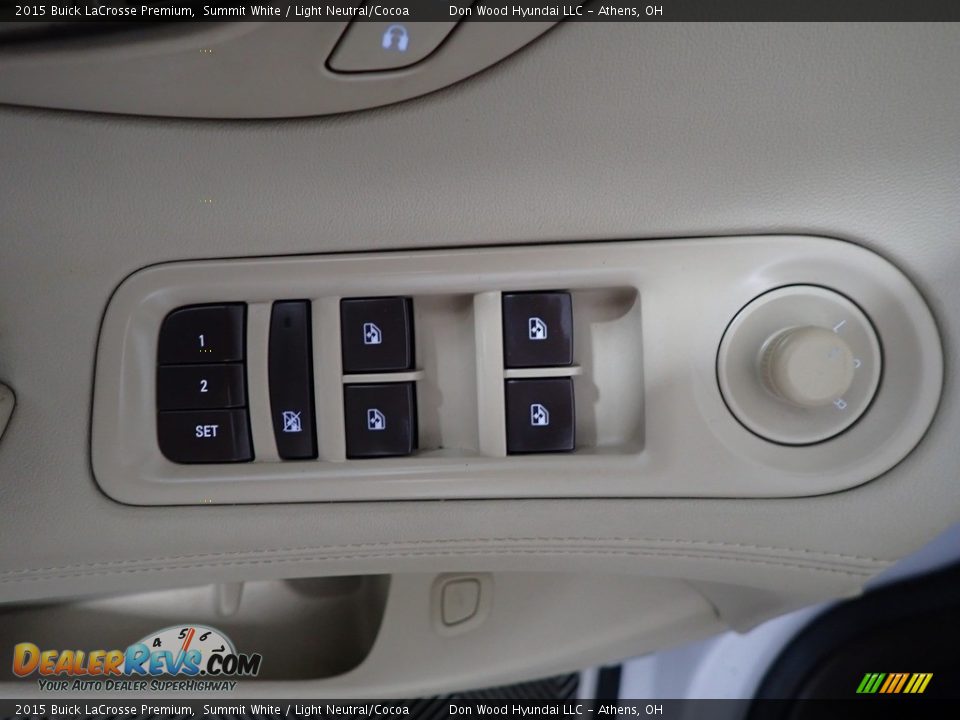 2015 Buick LaCrosse Premium Summit White / Light Neutral/Cocoa Photo #19