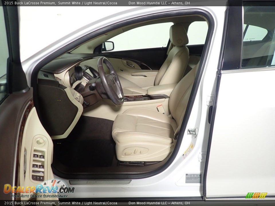 2015 Buick LaCrosse Premium Summit White / Light Neutral/Cocoa Photo #20