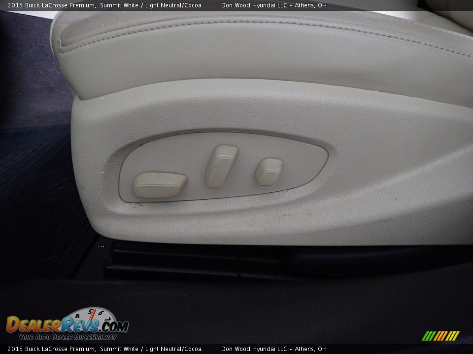 2015 Buick LaCrosse Premium Summit White / Light Neutral/Cocoa Photo #21