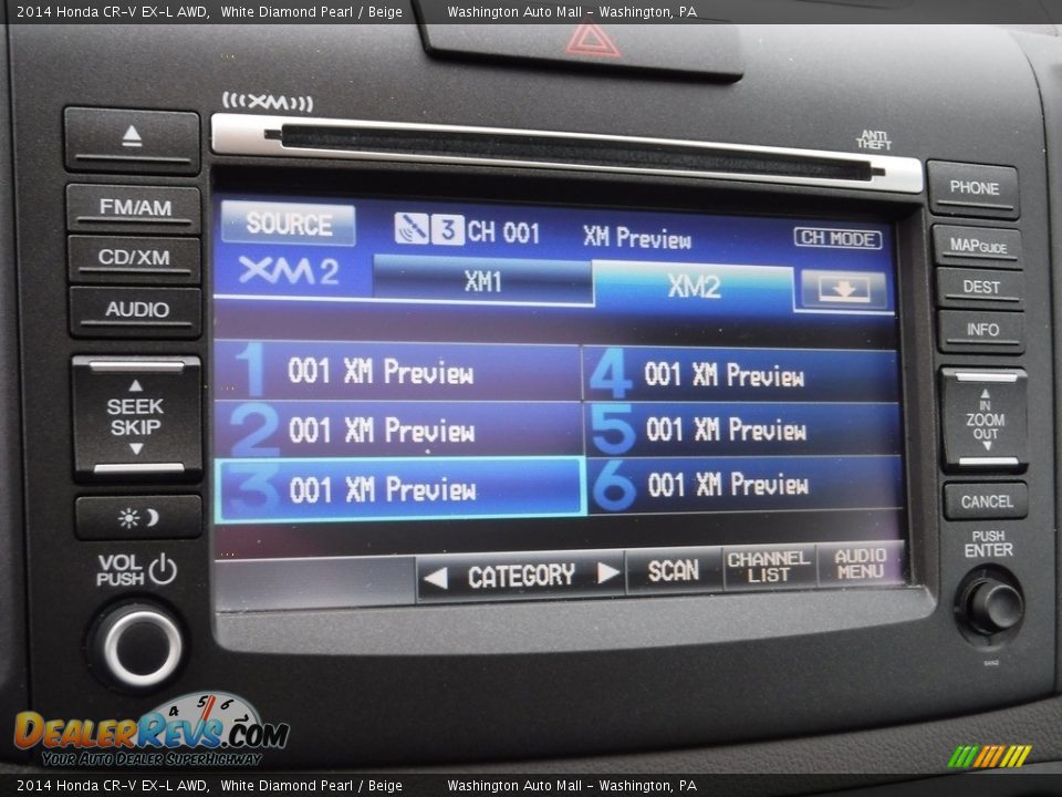2014 Honda CR-V EX-L AWD White Diamond Pearl / Beige Photo #20