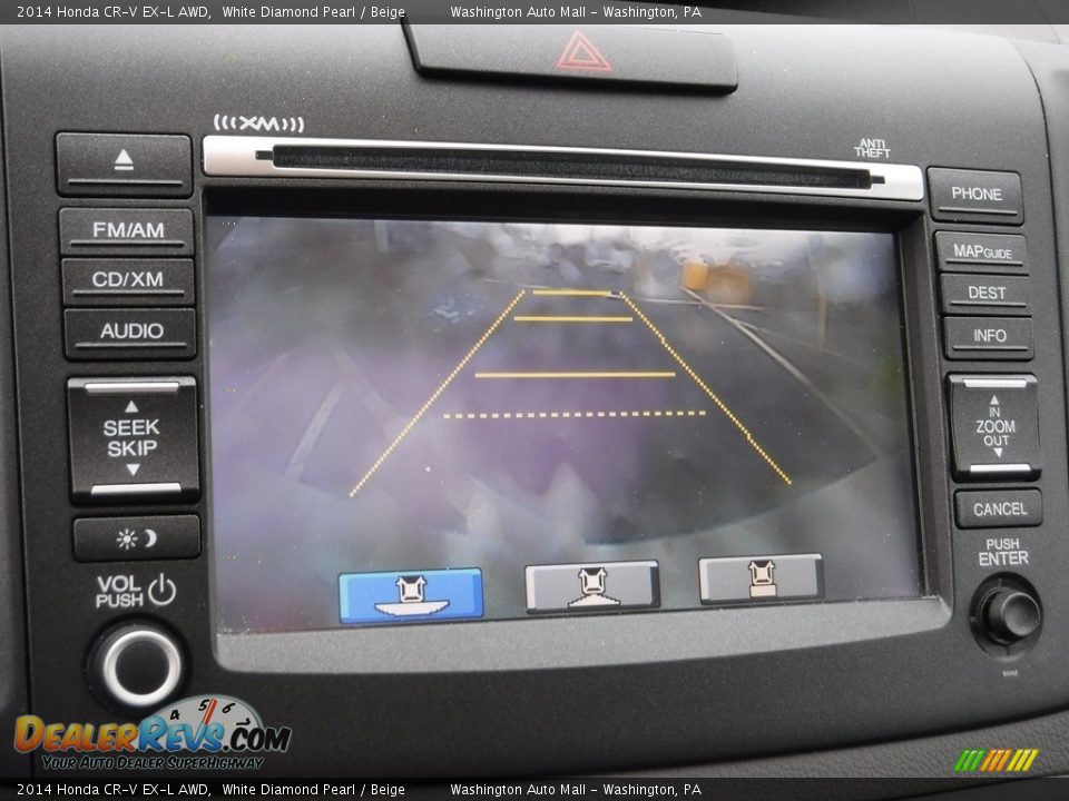 2014 Honda CR-V EX-L AWD White Diamond Pearl / Beige Photo #21