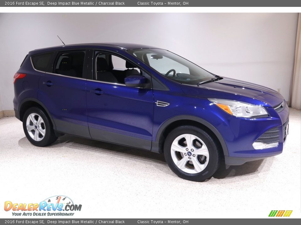2016 Ford Escape SE Deep Impact Blue Metallic / Charcoal Black Photo #1