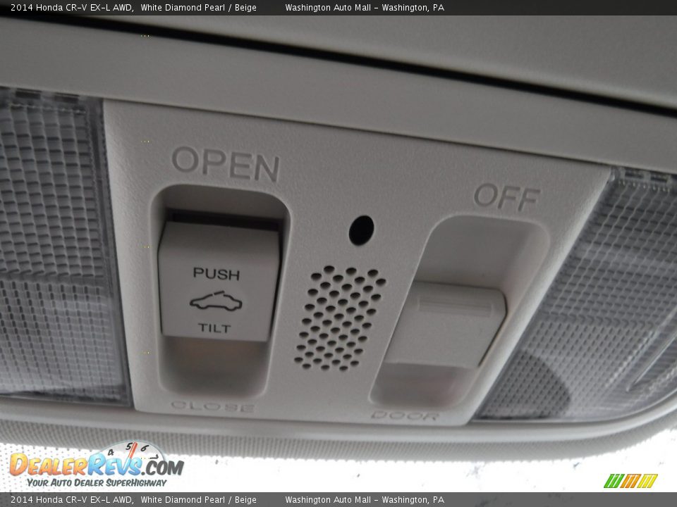 2014 Honda CR-V EX-L AWD White Diamond Pearl / Beige Photo #26