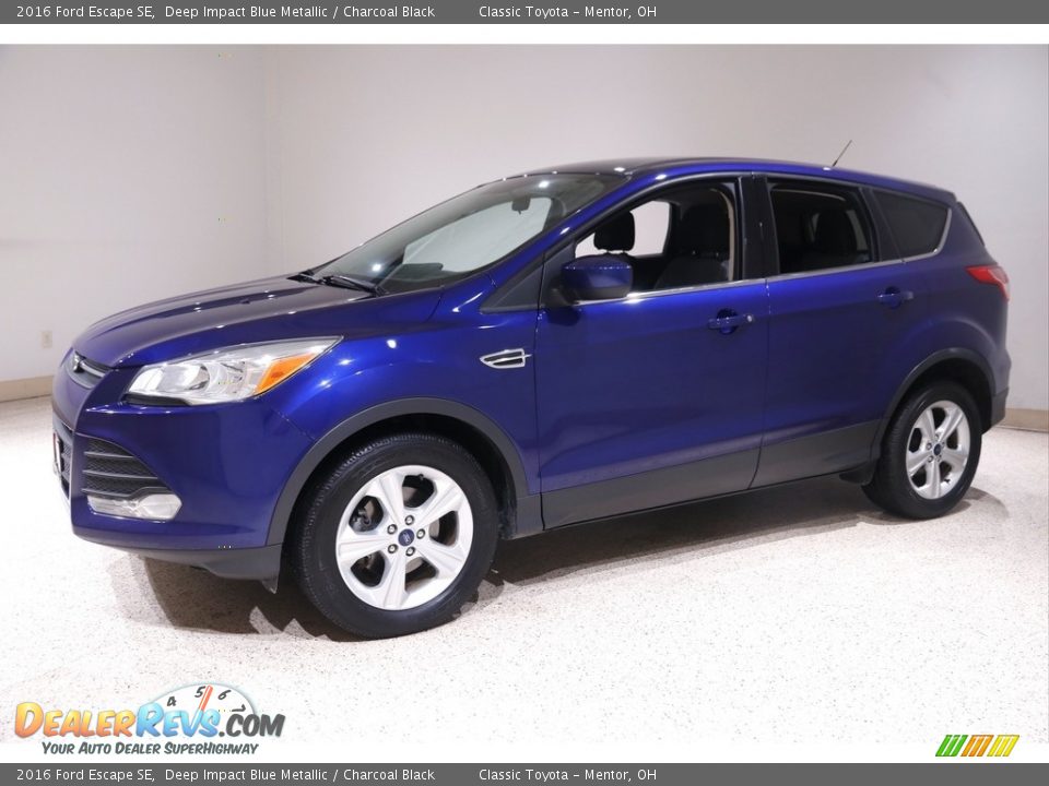2016 Ford Escape SE Deep Impact Blue Metallic / Charcoal Black Photo #3