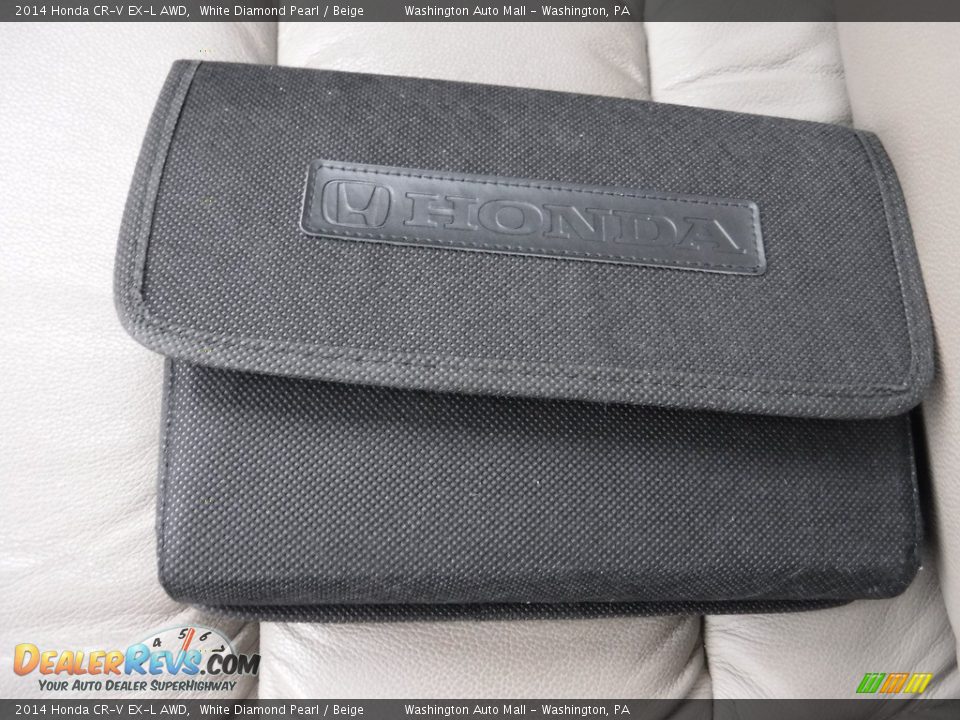 2014 Honda CR-V EX-L AWD White Diamond Pearl / Beige Photo #29
