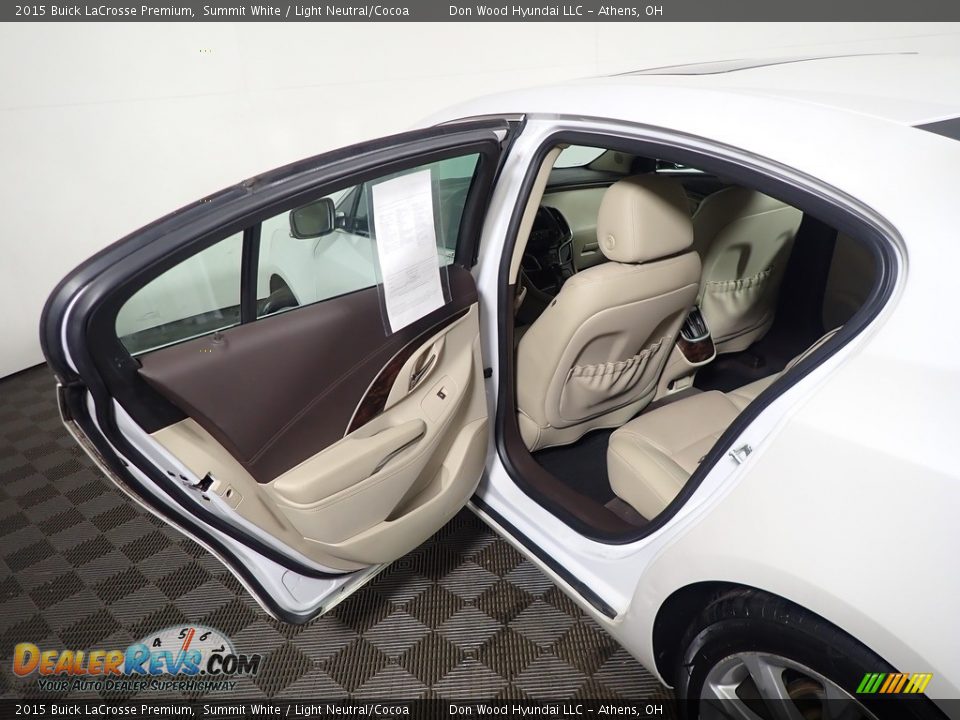 2015 Buick LaCrosse Premium Summit White / Light Neutral/Cocoa Photo #32