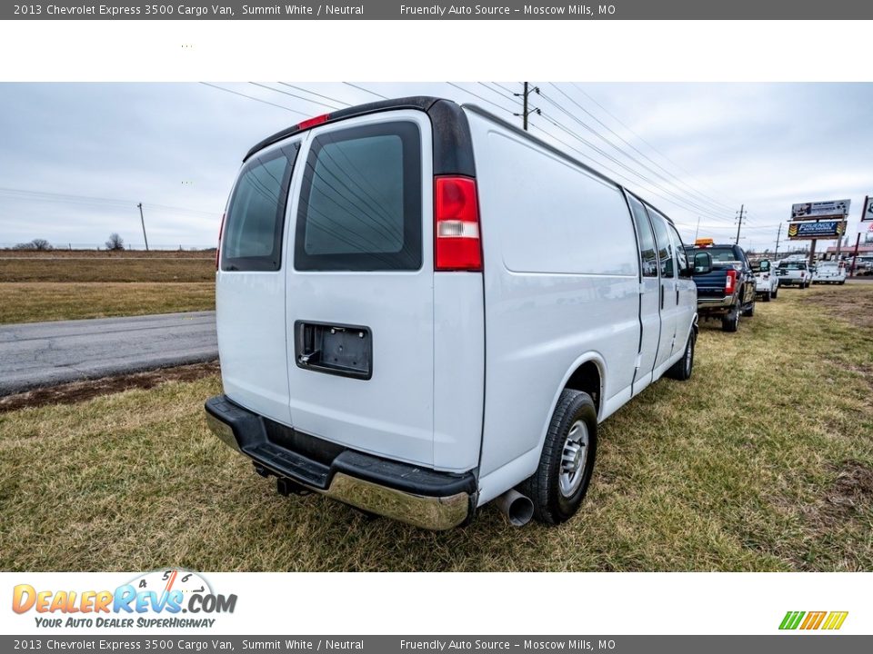 2013 Chevrolet Express 3500 Cargo Van Summit White / Neutral Photo #7