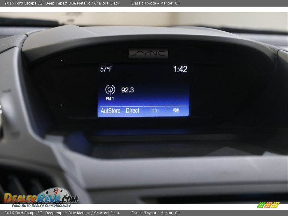 2016 Ford Escape SE Deep Impact Blue Metallic / Charcoal Black Photo #11