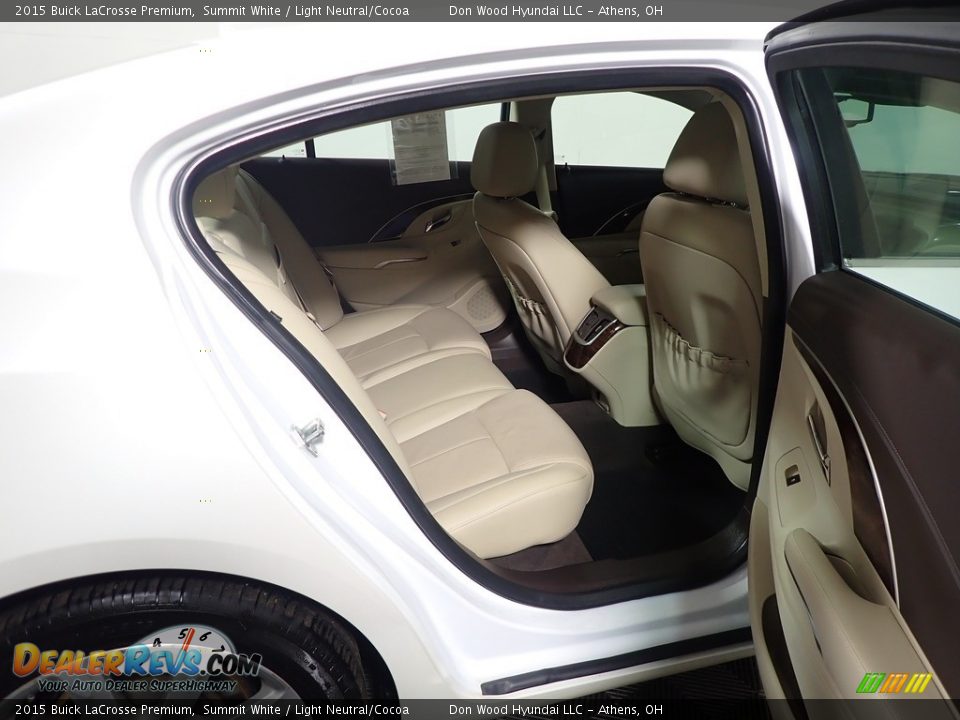 2015 Buick LaCrosse Premium Summit White / Light Neutral/Cocoa Photo #35