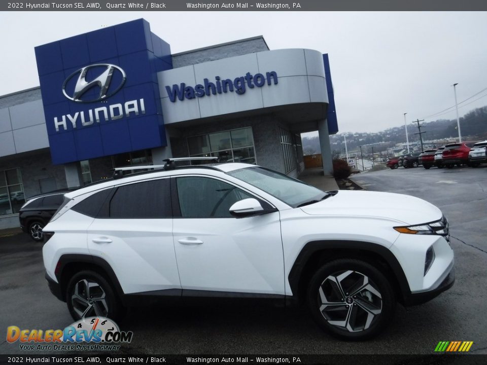 2022 Hyundai Tucson SEL AWD Quartz White / Black Photo #2