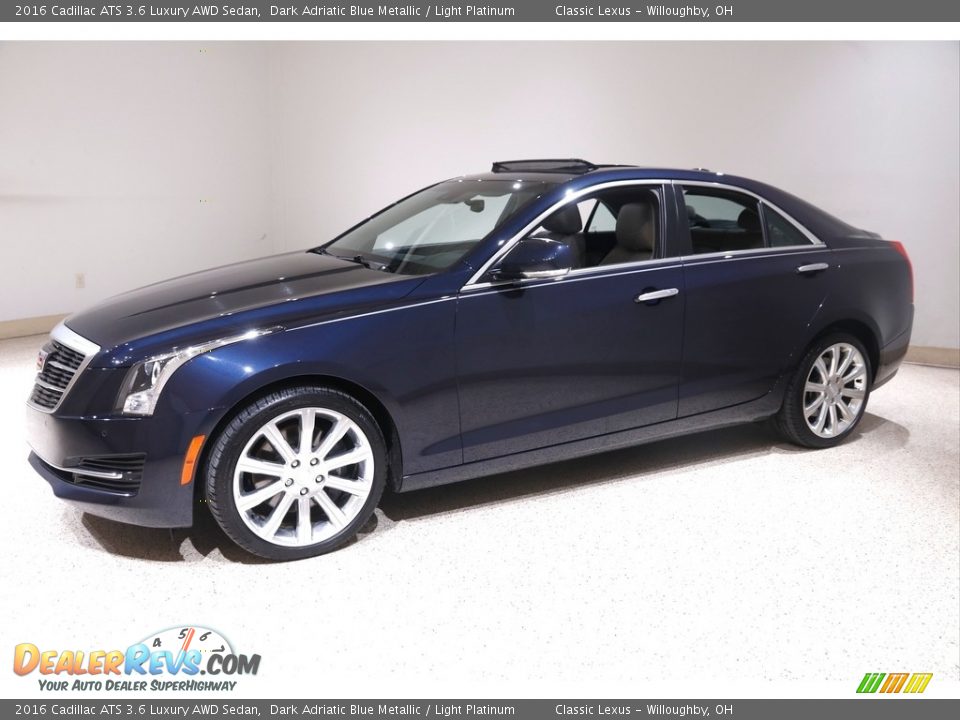 Front 3/4 View of 2016 Cadillac ATS 3.6 Luxury AWD Sedan Photo #3