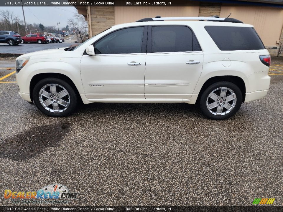 2013 GMC Acadia Denali White Diamond Tricoat / Cocoa Dune Photo #1