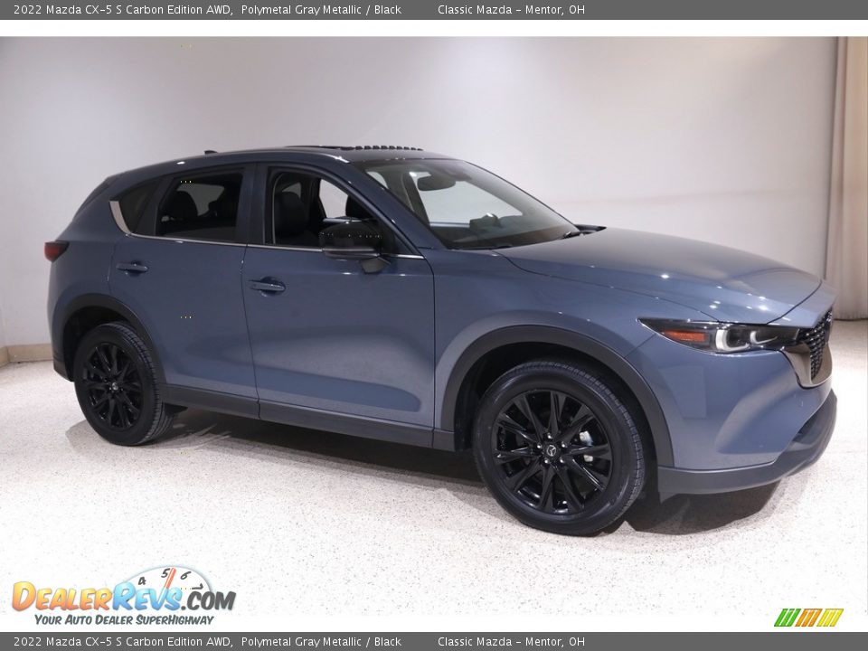 2022 Mazda CX-5 S Carbon Edition AWD Polymetal Gray Metallic / Black Photo #1