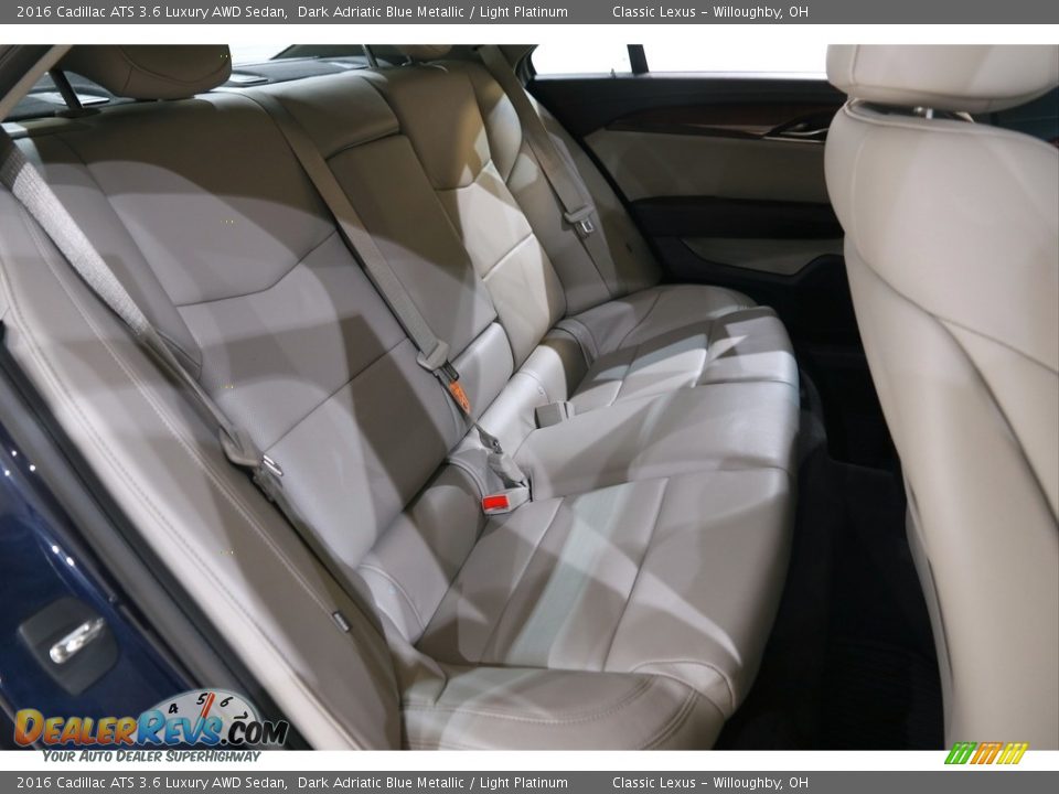Rear Seat of 2016 Cadillac ATS 3.6 Luxury AWD Sedan Photo #17