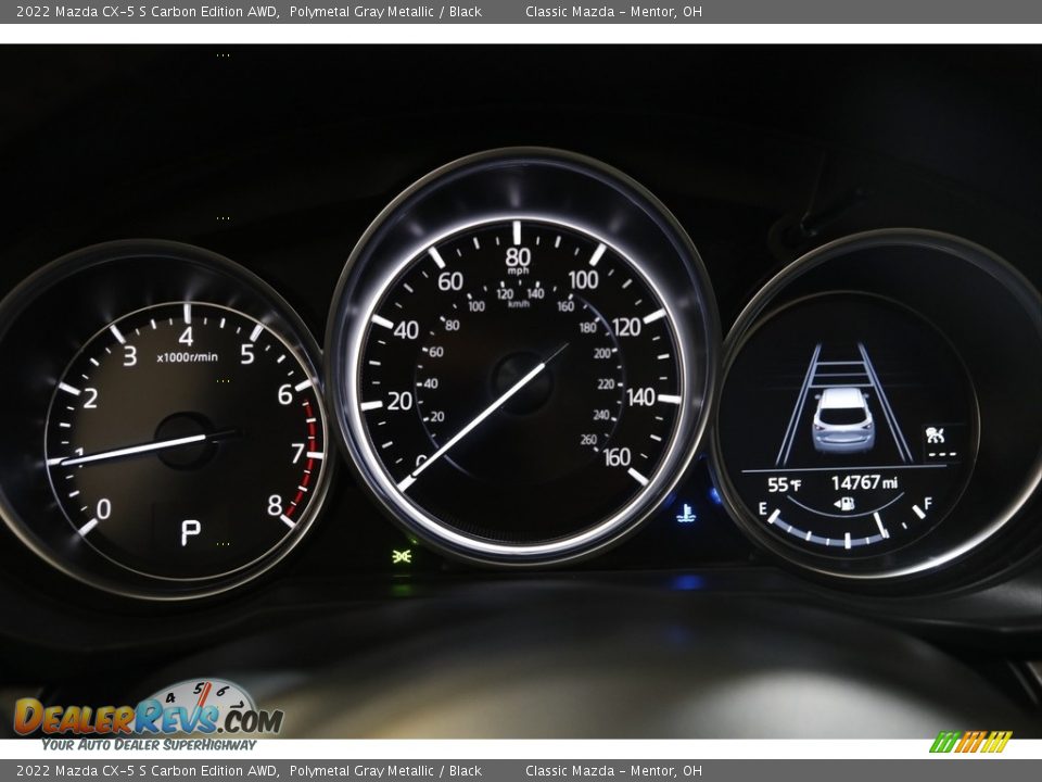 2022 Mazda CX-5 S Carbon Edition AWD Polymetal Gray Metallic / Black Photo #8