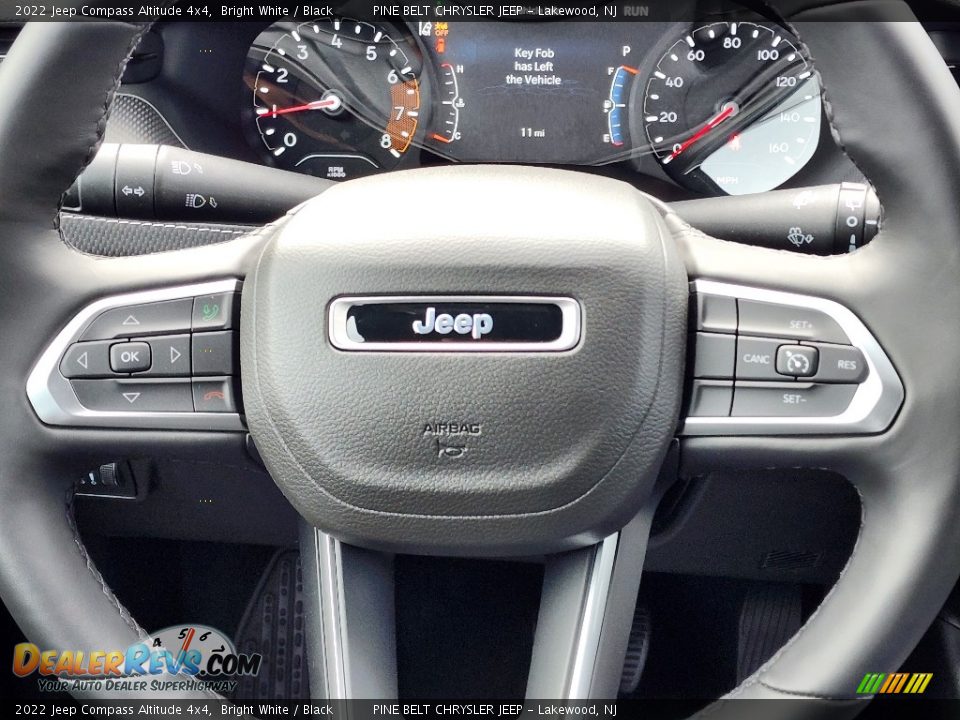 2022 Jeep Compass Altitude 4x4 Bright White / Black Photo #10