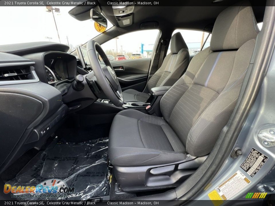 Black Interior - 2021 Toyota Corolla SE Photo #6