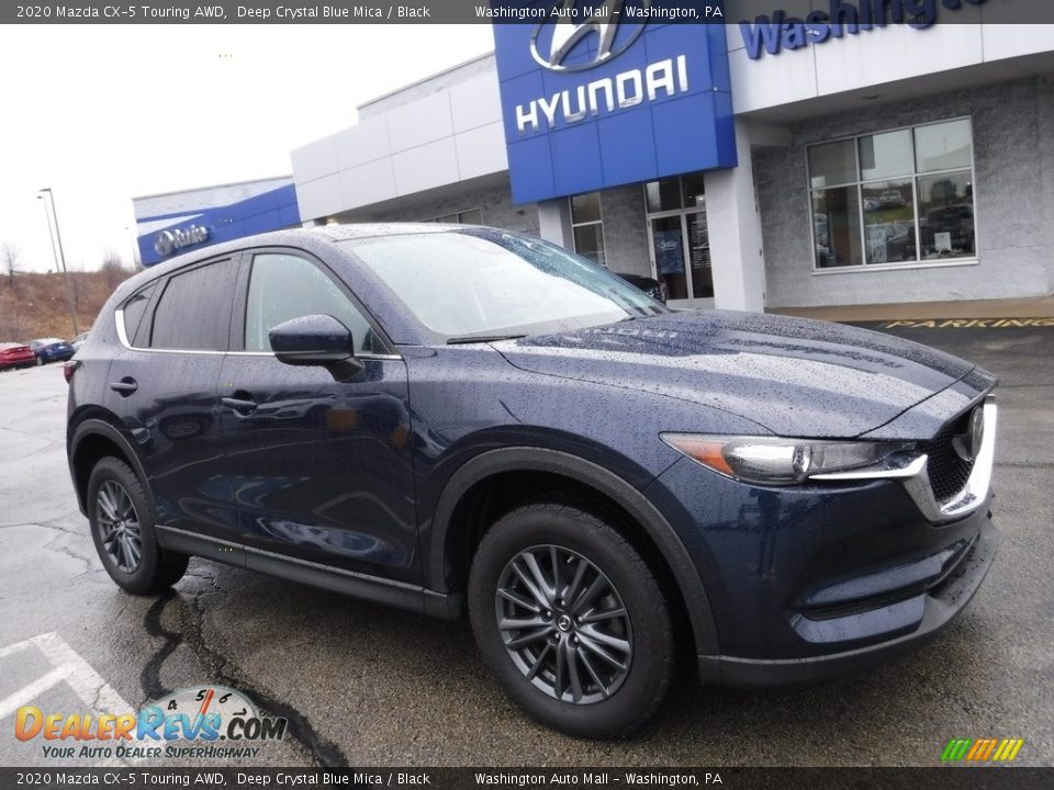 2020 Mazda CX-5 Touring AWD Deep Crystal Blue Mica / Black Photo #1