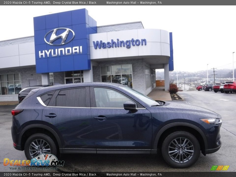 2020 Mazda CX-5 Touring AWD Deep Crystal Blue Mica / Black Photo #2