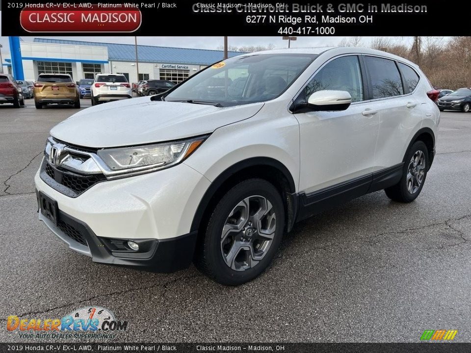 2019 Honda CR-V EX-L AWD Platinum White Pearl / Black Photo #1