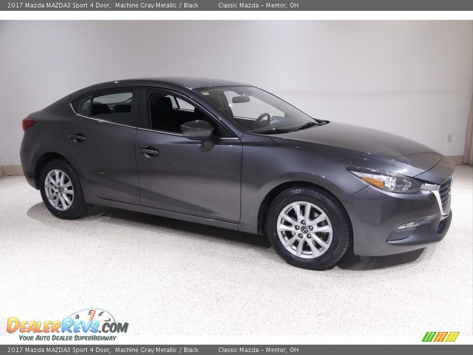 2017 Mazda MAZDA3 Sport 4 Door Machine Gray Metallic / Black Photo #1