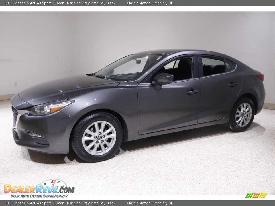 2017 Mazda MAZDA3 Sport 4 Door Machine Gray Metallic / Black Photo #3