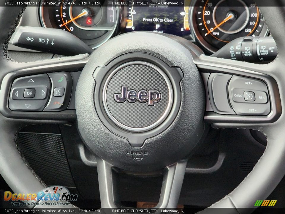 2023 Jeep Wrangler Unlimited Willys 4x4 Steering Wheel Photo #10