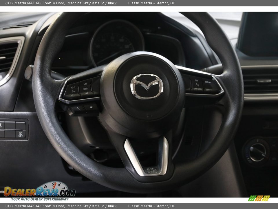 2017 Mazda MAZDA3 Sport 4 Door Machine Gray Metallic / Black Photo #7