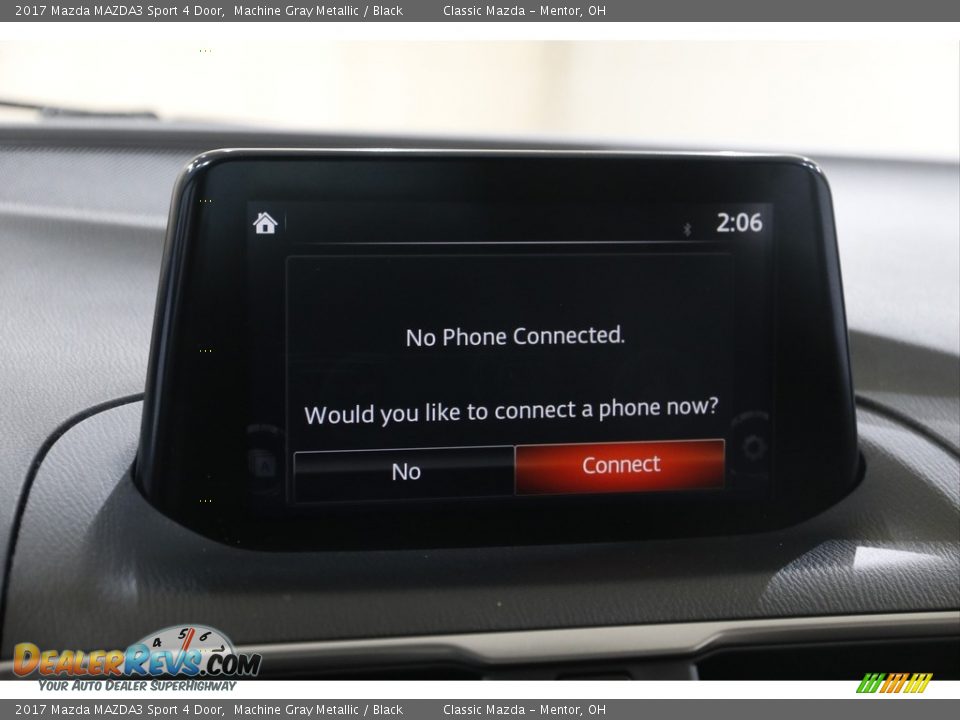 2017 Mazda MAZDA3 Sport 4 Door Machine Gray Metallic / Black Photo #10