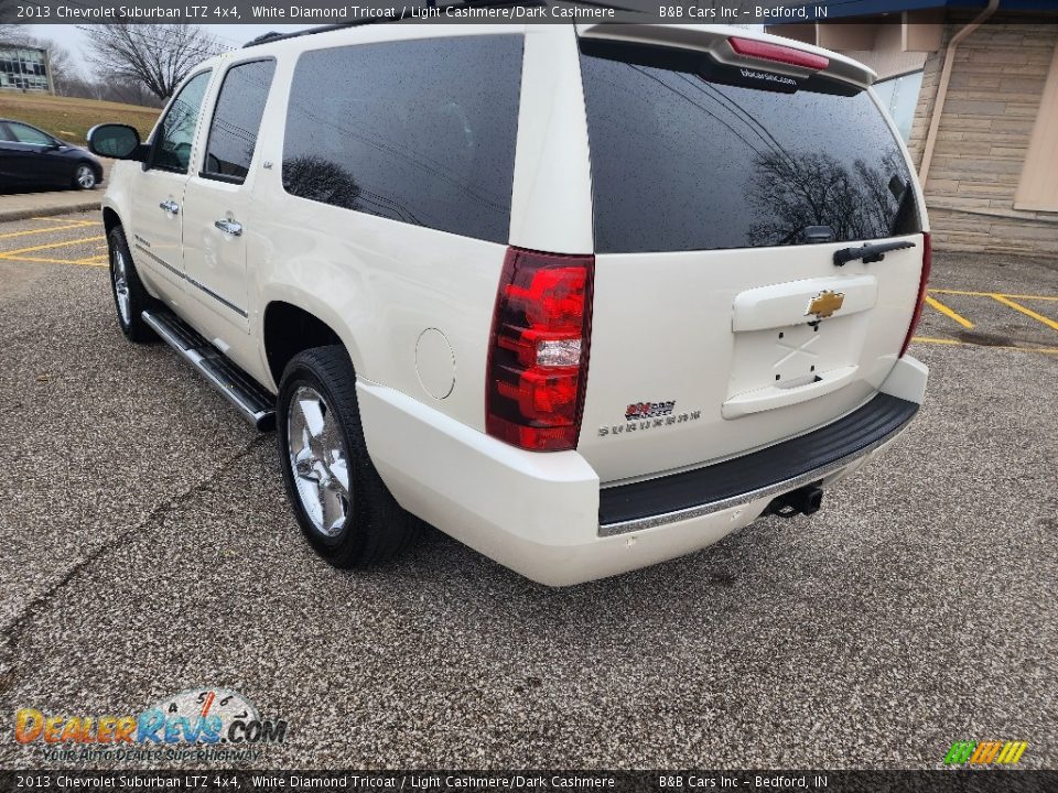 2013 Chevrolet Suburban LTZ 4x4 White Diamond Tricoat / Light Cashmere/Dark Cashmere Photo #6