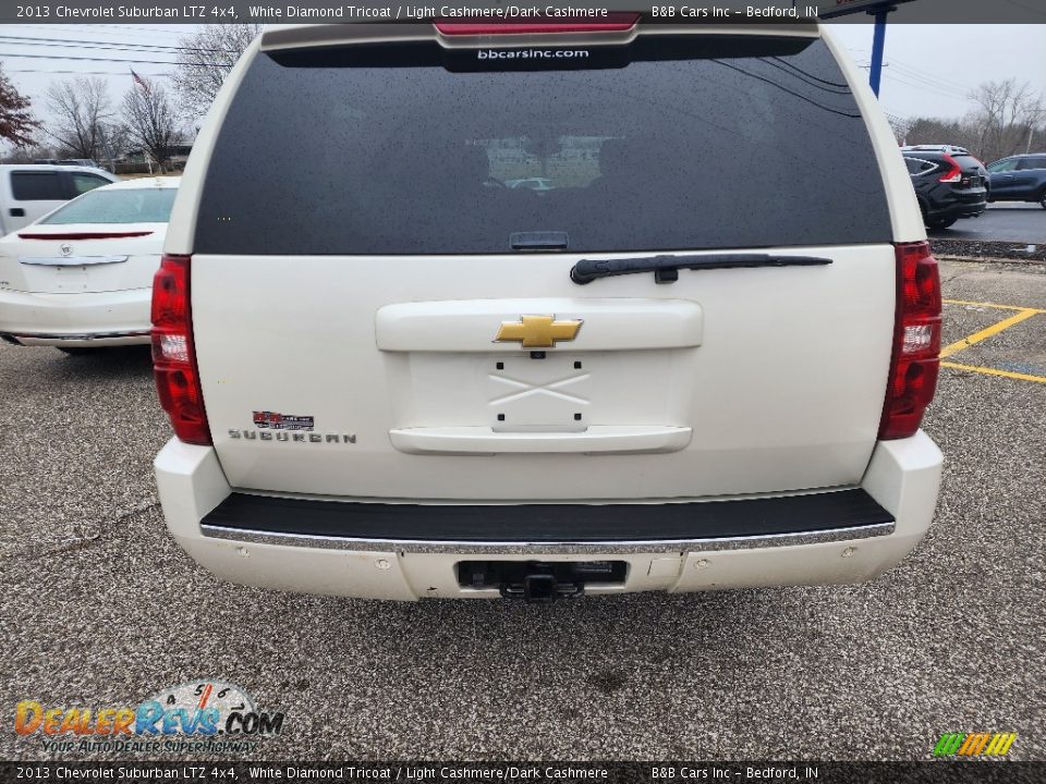 2013 Chevrolet Suburban LTZ 4x4 White Diamond Tricoat / Light Cashmere/Dark Cashmere Photo #7