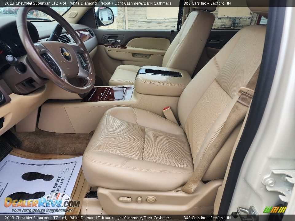 2013 Chevrolet Suburban LTZ 4x4 White Diamond Tricoat / Light Cashmere/Dark Cashmere Photo #9