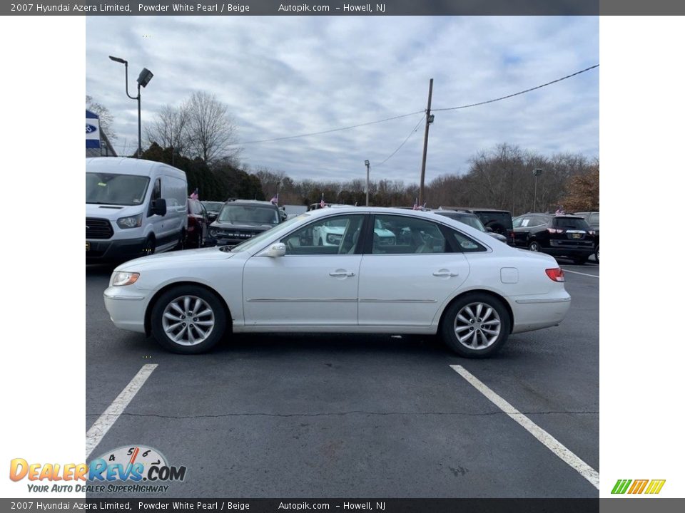 2007 Hyundai Azera Limited Powder White Pearl / Beige Photo #2