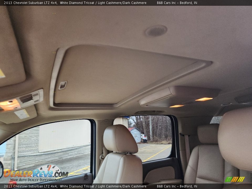 2013 Chevrolet Suburban LTZ 4x4 White Diamond Tricoat / Light Cashmere/Dark Cashmere Photo #11