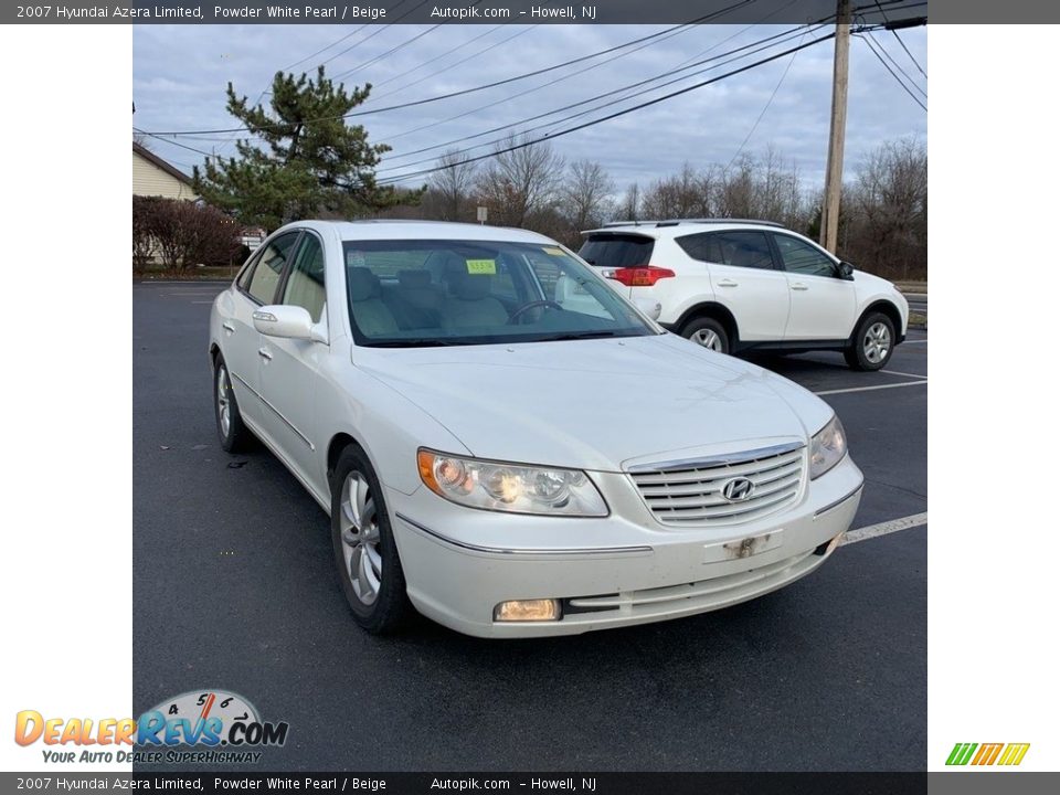 2007 Hyundai Azera Limited Powder White Pearl / Beige Photo #3