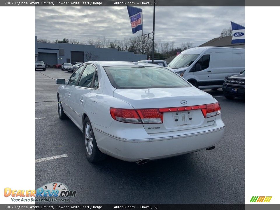 2007 Hyundai Azera Limited Powder White Pearl / Beige Photo #6