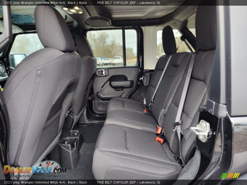 Rear Seat of 2023 Jeep Wrangler Unlimited Willys 4x4 Photo #7