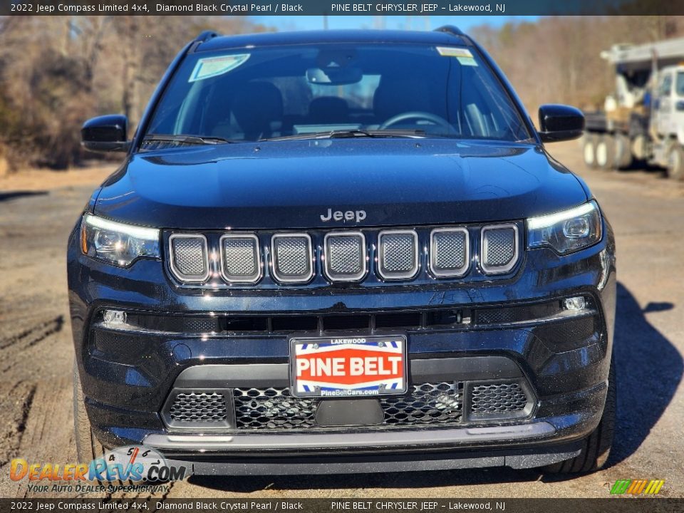 2022 Jeep Compass Limited 4x4 Diamond Black Crystal Pearl / Black Photo #2