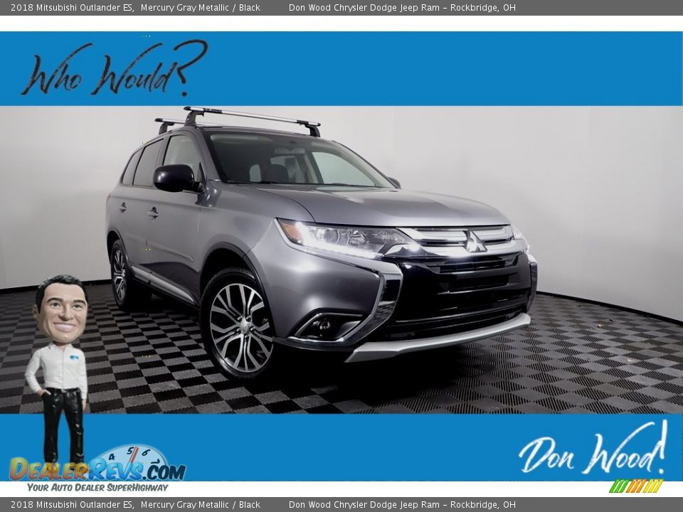 2018 Mitsubishi Outlander ES Mercury Gray Metallic / Black Photo #1