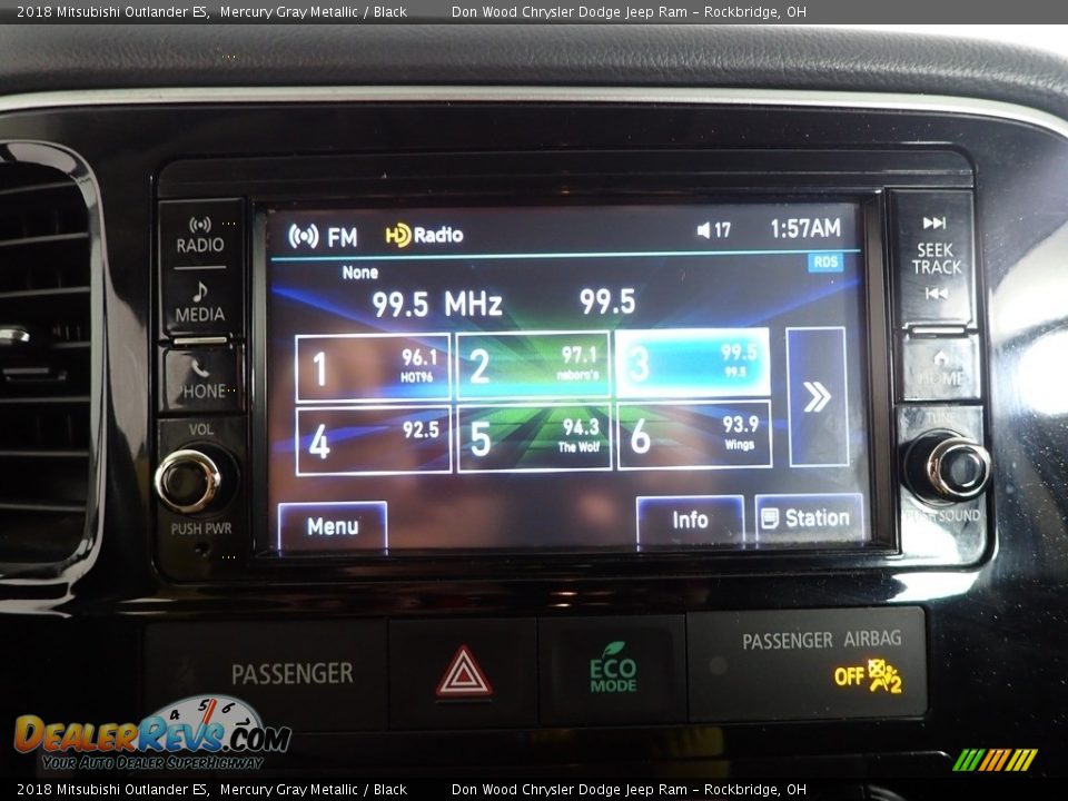 2018 Mitsubishi Outlander ES Mercury Gray Metallic / Black Photo #3