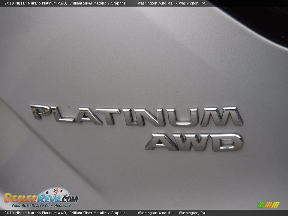 2019 Nissan Murano Platinum AWD Brilliant Silver Metallic / Graphite Photo #16